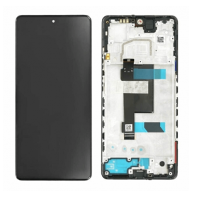Screen, Display - Xiaomi Redmi Note 12 Pro 5G (2022) Black Screen + Frame (Original Disassembled) - Grade A, wholesale price