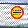 Sign, Notice - Circular aluminum plaque - No Access Private Property Panel - 20*20cm - Without accessories, wholesale price