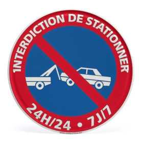 Signs, Markers - Circular aluminum plaque - road sign panel - 30*30cm - Without accessories, wholesale price