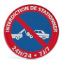 Signs, Markers - Circular aluminum plaque - road sign panel - 30*30cm - Without accessories, wholesale price