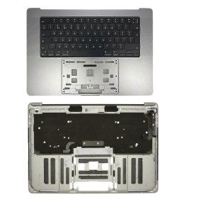 Replacement Chassis - Apple MacBook Pro 16″ Gray A2780 Complete Chassis - Chassis + Battery + QWERTY Keyboard - Grade A, wholesa