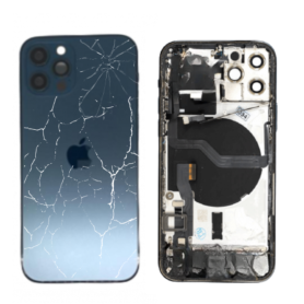 Châssis, Cadre - Châssis Complet iPhone 12 Pro Bleu - sans Connecteur de Charge (Original Demonté) - Cassé, prix de gros.