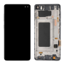 Écran, Display - Ecran Samsung Galaxy S10 Plus (G975F) Noir + Châssis (Original Démonté) - Grade A, prix de gros.