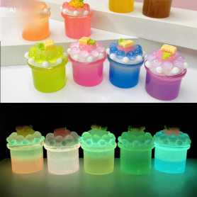 Mini Figurines - copy of Surprise sachet of luminous 3D miniature animal babies - glows in the dark - fruit style, wholesale pri