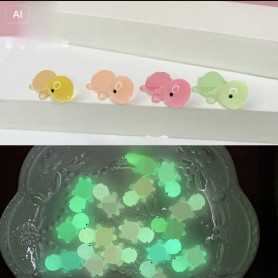 Miniature Toys - copy of Surprise sachet of luminous 3D miniature animal babies - glows in the dark - fruit style, wholesale pri