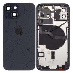 Back Cover - iPhone 15 Black Chassis Without Charging Connector (Original Disassembled) - Broken, wholesale price