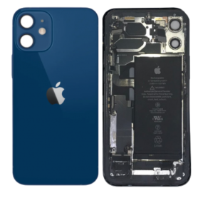 Replacement Parts - Complete iPhone 12 Mini Blue Chassis - Without Charging Connector + Battery (Original, Disassembled) - Grade