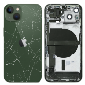 Housing, Frame - Complete iPhone 13 Green Chassis - Without Charging Connector (Original Disassembled) - Broken, wholesale price