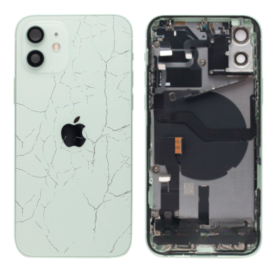 Replacement Chassis, Phone Frame - Complete iPhone 12 Violet Frame - Without Charge Connector (Original Disassembled) - Broken, 