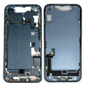 Smartphone Chassis - Copy of Châssis iPhone 14 White eSIM US - Charger Connector with Battery without Back Glass (Origin Disasse