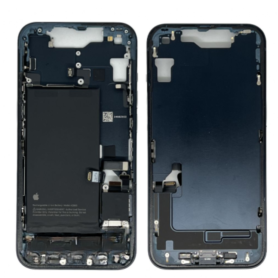 Replacement Part - copy of Frame iPhone 14 Black - Charging Connector Battery without Back Glass (Original Disassembled) - Grade