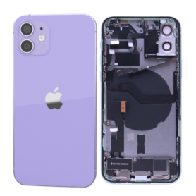Back Cover, Enclosure - Complete iPhone 12 Purple Chassis - Charge Connector Without Battery (Origin Disassembled) Grade A, whol