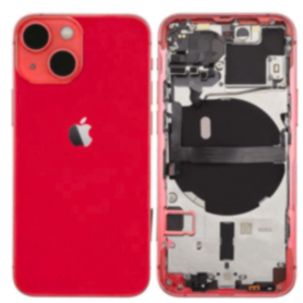 Vitre Arrière, Châssis - Châssis Vide iPhone 13 Rouge avec Magsafe - (Origine Demonté) Grade AB, prix de gros.