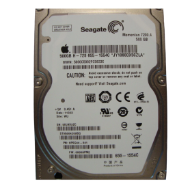 Stockage Interne, HDD Interne - Disque Dur ST9500420ASG - Seagate Momentus pour APPLE 9.5mm - 2.5" Interne - 500 Go - SATA, prix
