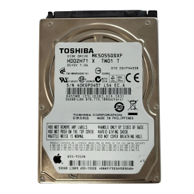 Disque Dur, HDD - Disque Dur TOSHIBA MK5055GSXF - 2.5" - 500 Go - SATA - Occasion, prix de gros.