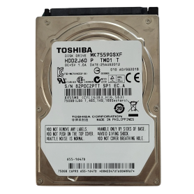 Stockage, HDD, Disque Externe - Disque Dur TOSHIBA MK7559GSXF - 2.5" - 750 Go - SATA - Occasion, prix de gros.