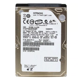 Stockage, HDD, Disque Dur TOSHIBA MK2555GSXF - 2.5" - 250 Go - SATA - Occasion, prix de gros.