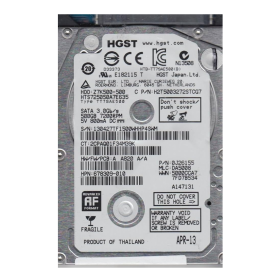 Support de Stockage, HDD - Disque Dur HGST HTS725050A7E635 - 2.5" - 500 Go - SATA - Occasion, prix de gros.