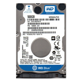 Stockage, HDD, Disque Dur WESTERN DIGITAL WD5000LPVX - 2.5" - 500 Go - SATA - Occasion, prix de gros.