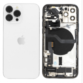 Back Cover - Complete iPhone 13 Pro White Chassis - Charge Connector Without Battery (Origin Disassembled) Grade A, wholesale pr