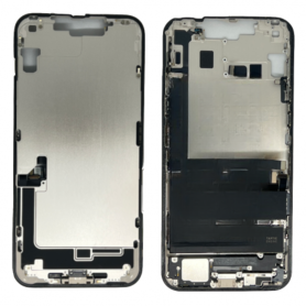 Back Cover - copy of White iPhone 14 Plus Chassis without Rear Glass WITHOUT Battery (Original Disassembled) - Grade AB, wholesa
