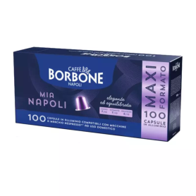 Coffee Pods, Espresso Capsules - Capsules Aluminum Borbone Compatible with Nespresso MIA NAPOLI 100pcs, wholesale price