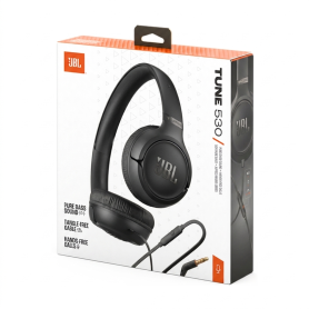 Headphones, Audio Gear - Wired 3.5 mm Jack Headphones JBL Tune 530 - JBLT530BLK - Black, wholesale price