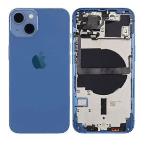 Vitre arrière, Dos - Châssis Vide iPhone 13 Bleu avec Magsafe - (Origine Demonté) -Grade AB, prix de gros.