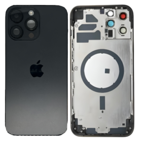 Vitre arrière, Dos - Châssis Vide iPhone 14 Pro Max Noir (Origine Demonté) - Grade AB, prix de gros.