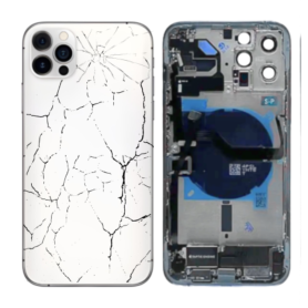 Replacement Part, Component - iPhone 12 Pro White Full Frame - Charging Connector without Battery (Original Disassembled) - Brok