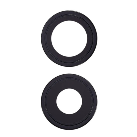 Objectif, Verre, Boîtier - Lentille Caméra + Châssis iPhone 17 Noir, prix de gros.