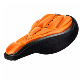 Couvre-selle, Protection - Housse de Selle Vélo en Gel et Mousse Confortable et Antidérapante 26x16cm CIAOBOSI ZXC-9847 - Orange