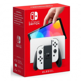 Gaming Console - Nintendo Switch OLED console + JOY CON (Spec Japon) - White - Like New, wholesale price