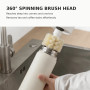 Cleaning Tool, Scrubber - LANMU L38 Electric Cup Brush 360° Soft PA Bristles Type-C Wall-Mounted - White, wholesale price