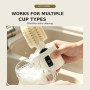 Cleaning Tool, Scrubber - LANMU L38 Electric Cup Brush 360° Soft PA Bristles Type-C Wall-Mounted - White, wholesale price