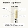 Cleaning Tool, Scrubber - LANMU L38 Electric Cup Brush 360° Soft PA Bristles Type-C Wall-Mounted - White, wholesale price