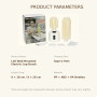 Cleaning Tool, Scrubber - LANMU L38 Electric Cup Brush 360° Soft PA Bristles Type-C Wall-Mounted - White, wholesale price