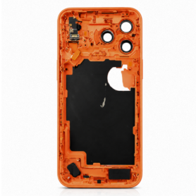 Châssis, Cadre - Châssis iPhone 17 Pro Max - Connecteur de Charge sans Vitre Arrière sans Batterie Orange Cosmique (Original Dem