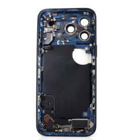Châssis, Cadre - Châssis iphone 17 Pro eSim - Connecteur de Charge sans Vitre Arrière sans Batterie Bleu (Original Demonté) - Gr