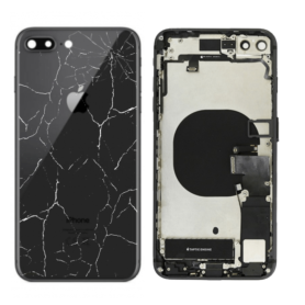 Châssis, Cadre - Châssis Complet iPhone 8 Plus Noir - Connecteur de Charge Sans Batterie (Origine Demonté) - Cassé, prix de gros