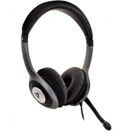 Casque Audio USB Deluxe stéréo V7 - Noir