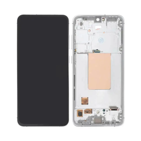 Screen, Display - Samsung Galaxy S24 FE (S721) Silver Screen + Chassis (Service Pack) - GH82-35848B, wholesale price