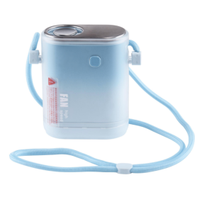 Cooling Device, Personal Cooler - Portable Neck Fan with Mist Spray 3000mAh USB-C FC15 - Blue, wholesale price