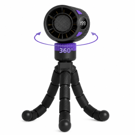 Cooling Device, Air Circulator - Portable Mini Fan with Flexible Tripod 199 Speeds 1800mAh USB-C X32 - Black, wholesale price