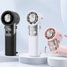 Cooling Device, Air Circulator - Mini Foldable Portable Fan 100 Speeds 3600mAh USB-C FC11 - Black, wholesale price