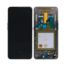 Écran, Display - Ecran Samsung Galaxy A80 (A805F) Noir Avec Châssis (OLED), prix de gros.