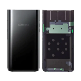 Dos, Coque, Panneau - Vitre arrière Samsung Galaxy A80 (A805F) Noir, prix de gros.