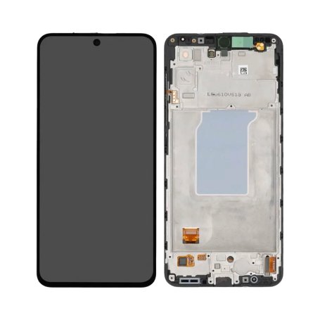 Écran, Display - Ecran Samsung Galaxy A27 5G (A276) Noir + Châssis (Service Pack) - GH82-39944A, prix de gros.