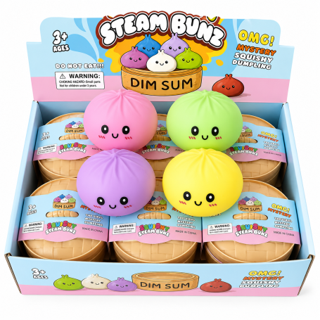Toys, Collectibles - Squishy Bun Pastel Colorful Mystery Box - Set of 12 Assorted Pieces, wholesale price