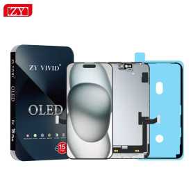 Écran, Display - Ecran iPhone 15 Plus (Hard OLED) ZY - Support IC Change, prix de gros.